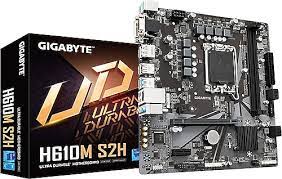 GIGABYTE  H610M-S2H  DDR5 1700PIN SATA/6   M.2 VGA+HDMI 12.&13. NESİL CPU DESTEKLER