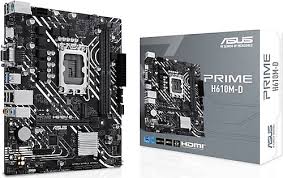 ASUS PRIME H610M-D DDR5 5600MHZ  1700PIN SATA/3 M.2  HDMI+VGA 12&13.ve 14.NESIL CPU DESTEKLER